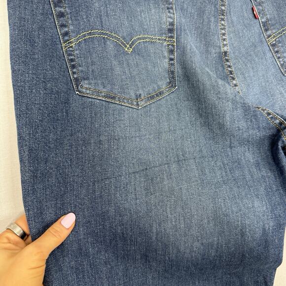 Levi's Mens Jean 44x30 Blue 559 Relaxed Straight Stretch Workwear Cowboy Western - Picture 12 of 16